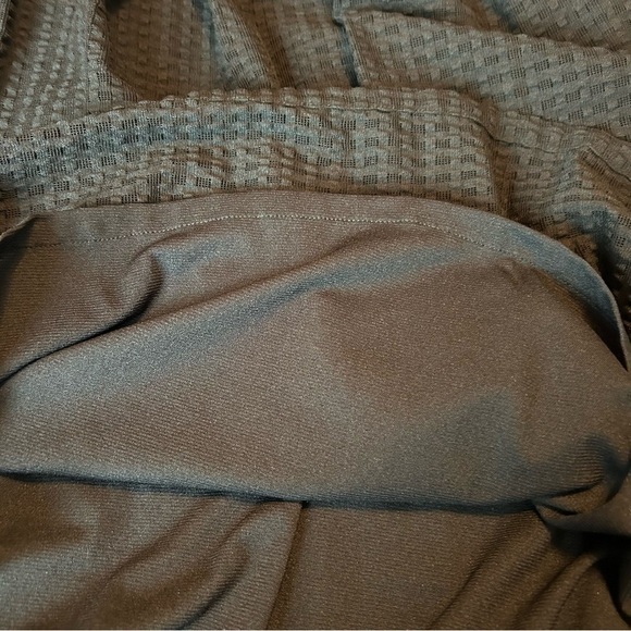 Lord & Taylor Black Draped Neck Waffle Style Lace Fully Lined Sleeveless Dress - Picture 12 of 15